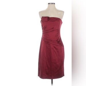 White House Black Market Burgundy Mini Dress